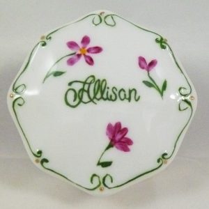 Celebrate Life 18 hand painted & personalized porcelain box