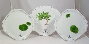 Hand Painted Personalized Porcelain Wedding Set, Tray and Small Plates for Wedding and Anniversary Gifts, Judaica, Calligraphy Hebrew and English